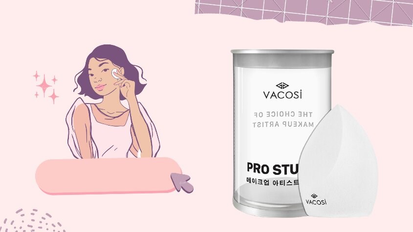 Mút giọt nước vạt xéo Vacosi Pro