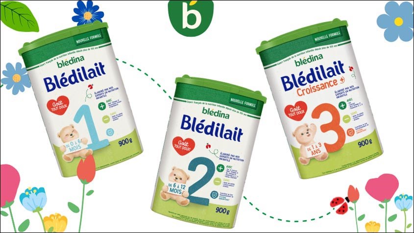 Sữa bột Bledina 1, 2, 3