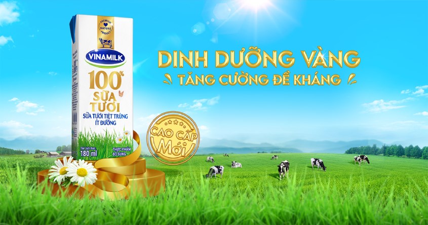Lốc 4 hộp sữa tươi Vinamilk ít đường 180 ml