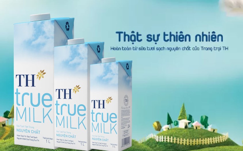 Sữa tươi TH true MILK không đường 1 lít