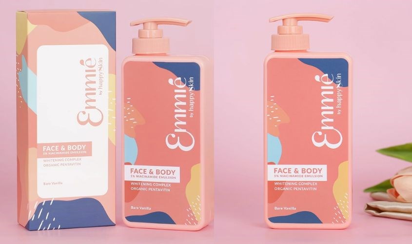 Kem dưỡng trắng toàn thân 5% Niacinamide Emmié Face & Body Emulsion 250g