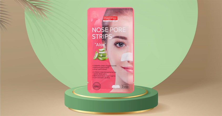 Mặt nạ lột mụn mũi tinh chất Nha Đam Purederm (gói 3 miếng)