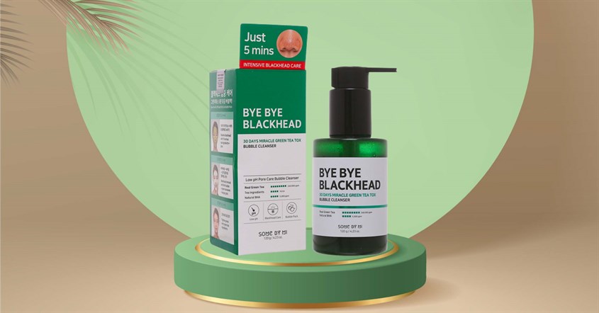 Sữa rửa mặt sủi bọt làm giảm và ngăn ngừa mụn đầu đen Some By Mi 120g