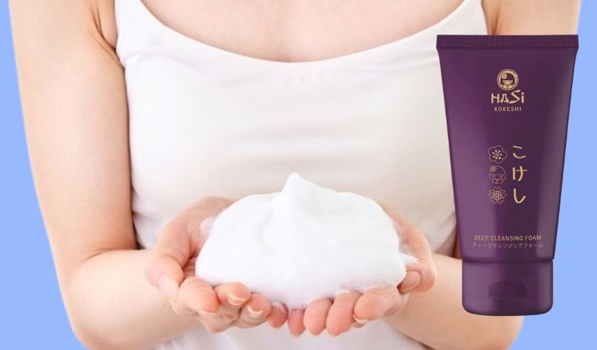 Sữa rửa mặt sáng da làm sạch sâu Hasi Kokeshi 100 ml