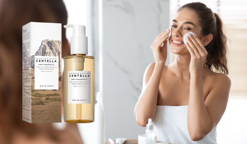 Dầu tẩy trang chiết xuất Rau Má Skin1004 Madagascar Centella Light Cleansing Oil 200 ml