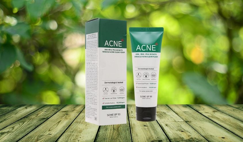 Sữa rửa mặt làm dịu da mụn Some By Mi AHA-BHA-PHA 30 Days Miracle 100 ml