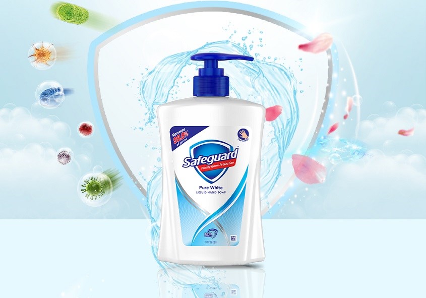Nước rửa tay Safeguard hương tươi mát chai 450 ml