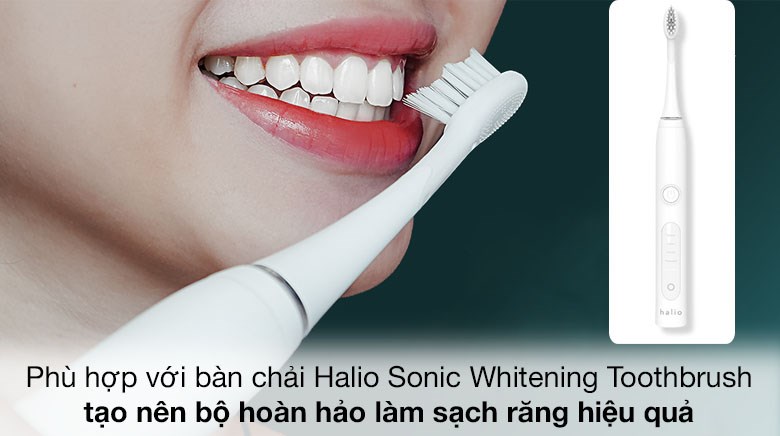 Bàn chải điện  Halio Sonic Whitening Electric Toothbrush White phù hợp với nhiều đối tượng