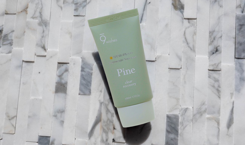 Kem chống nắng thanh lọc và phục hồi da 9 Wishes Pine SPF 50+ PA++++ 50 ml