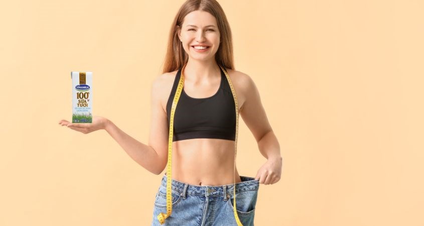 Cách uống sữa tươi không đường giảm cân hiệu quả