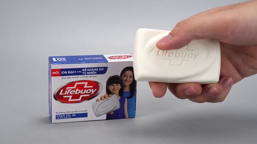 Xà bông cục Lifebuoy chăm sóc da 90g tiêu diệt vi khuẩn và dưỡng ẩm da