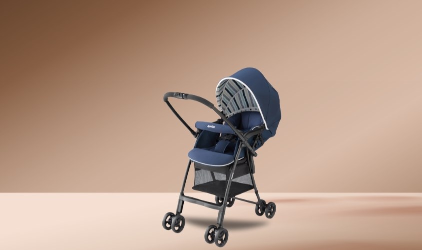 Xe đẩy cho bé Aprica Karoon Air AC Bright Stripe (1 - 36 tháng) - Màu xanh