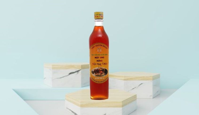 Mật ong rừng nguyên chất pha sữa ong chúa Xuân Nguyên 500 ml