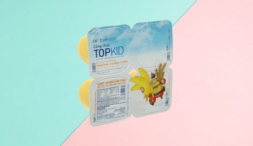 Lốc 4 hộp sữa chua thanh trùng TH true YOGURT Top Kid vị chuối lúa mạch 60g (từ 1 tuổi) Lốc 4 hộp sữa chua thanh trùng TH true YOGURT Top Kid vị chuối lúa mạch 60g (từ 1 tuổi)