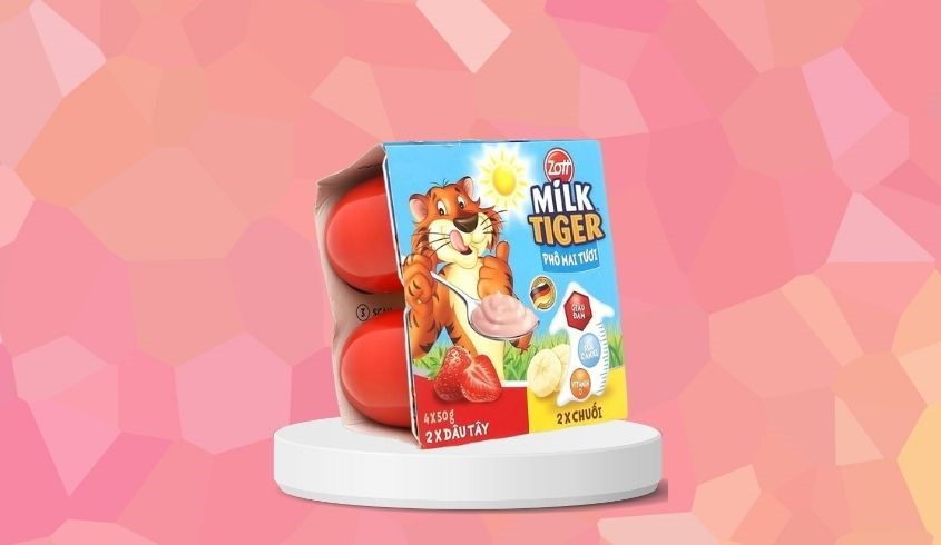 Lốc 4 hộp sữa chua phô mai Zott vị dâu chuối 50g (từ 6 tháng) Lốc 4 hộp sữa chua phô mai Zott vị dâu chuối 50g (từ 6 tháng)