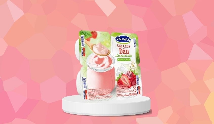 Lốc 4 hộp sữa chua trái cây Vinamilk vị dâu 100g (từ 1 tuổi) Lốc 4 hộp sữa chua trái cây Vinamilk vị dâu 100g (từ 1 tuổi)