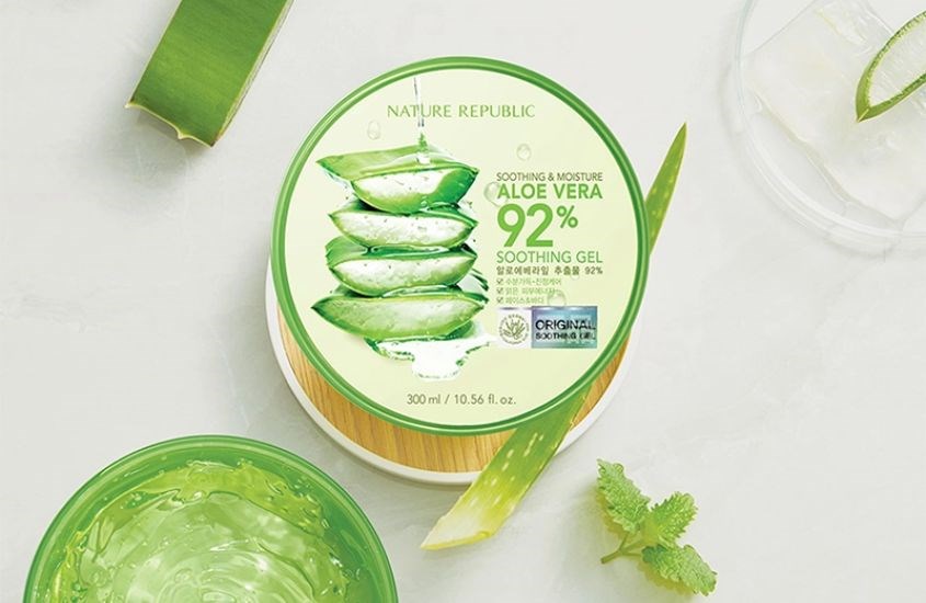 Gel dưỡng ẩm chiết xuất Lô Hội Nature Republic Soothing And Moisture Aloe Vera 300 ml