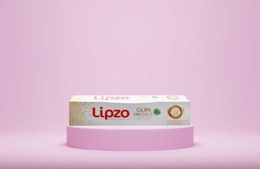 Kem đánh răng từ 6 tuổi Lipzo Herb Gum Protect hương thảo dược thơm mát 185g