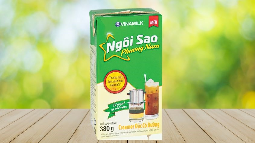Sữa đặc Vinamilk Ngôi Sao Phương Nam xanh lá hộp 380g