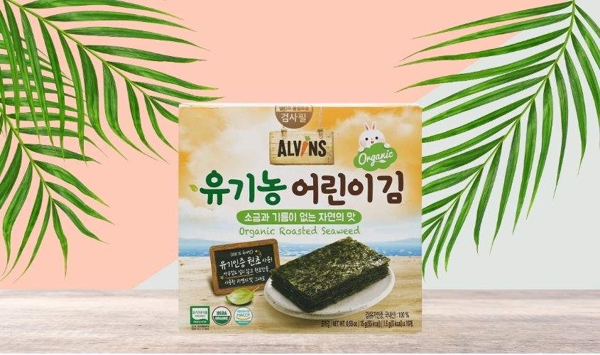 Hộp 10 gói snack rong biển hữu cơ tách muối vị truyền thống Alvins 1.5g (từ 6 tháng) Hộp 10 gói snack rong biển hữu cơ tách muối vị truyền thống Alvins 1.5g (từ 6 tháng)