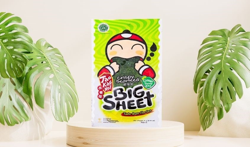Snack rong biển vị truyền thống Tao Kae Noi Big Sheet 4g (từ 1 tuổi) Snack rong biển vị truyền thống Tao Kae Noi Big Sheet 4g (từ 1 tuổi)