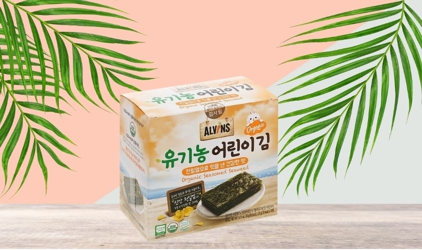 Hộp 10 gói snack rong biển hữu cơ vị truyền thống Alvins 2g (từ 1 tuổi) Hộp 10 gói snack rong biển hữu cơ vị truyền thống Alvins 2g (từ 1 tuổi)
