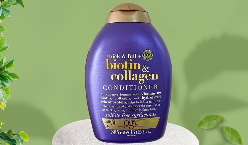 Dầu gội OGX Thick Full Biotin Collagen nuôi dưỡng tóc dày, khỏe 385 ml