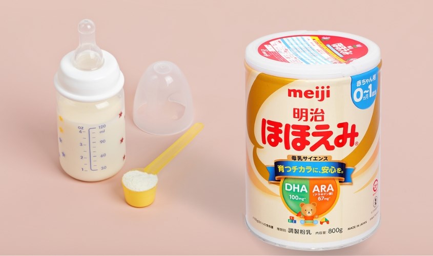 Sữa bột nội địa Nhật Meiji Hohoemi Milk 800g (0 - 12 tháng)