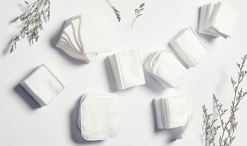 Bông tẩy trang với nhiều hình dạng khác nhau