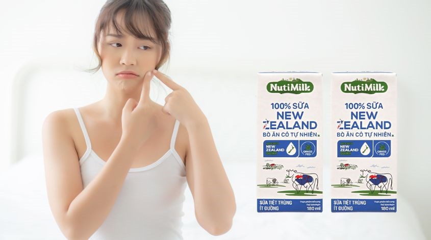 Lốc 4 hộp sữa tươi Nutimilk Newzealand ít đường 180 ml