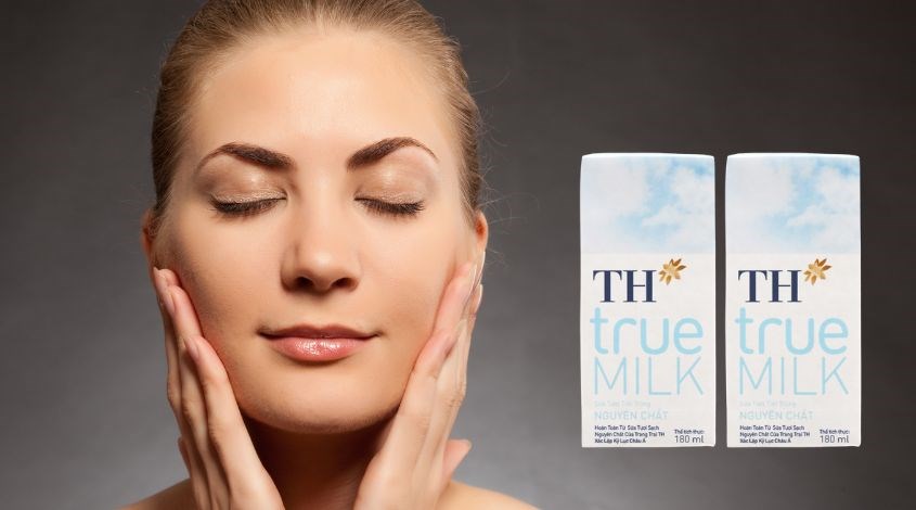 Lốc 4 hộp sữa tươi TH true MILK không đường 180 ml