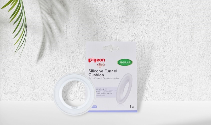 Miếng đệm phễu hút sữa silicone Pigeon size vừa
