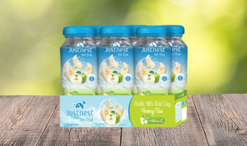 Nước yến sào Justnest vị táo 160 ml/hũ (từ 1 tuổi)