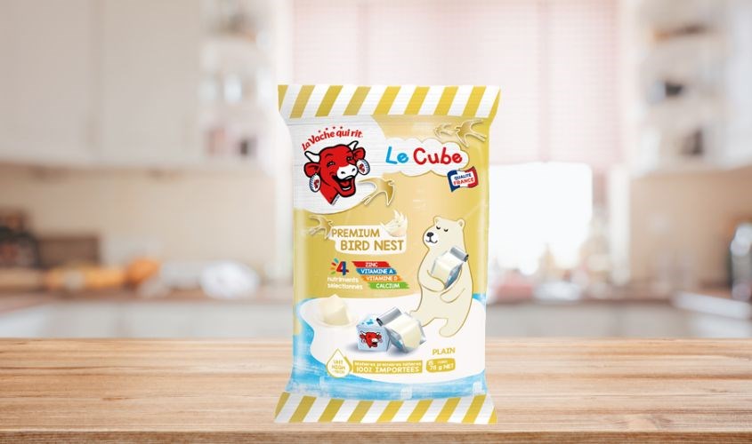 Phô mai Con Bò Cười BelCube vị vani 78g 4 viên/gói tăng đề kháng, giúp xương chắc khỏe