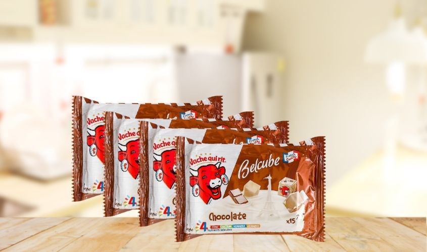 Phô mai Con Bò Cười BelCube vị socola 78g 4 viên/gói vitamin A, D, canxi, I ốt và kẽm