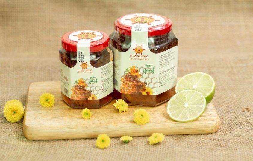 Mật ong ruồi nguyên chất Xuân Nguyên 160 ml Mật ong ruồi nguyên chất Xuân Nguyên 160 ml
