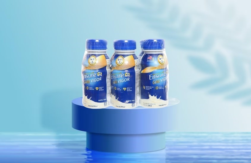 Sữa bột pha sẵn Ensure Gold Vigor hương vani 237 ml Sữa bột pha sẵn Ensure Gold Vigor hương vani 237 ml
