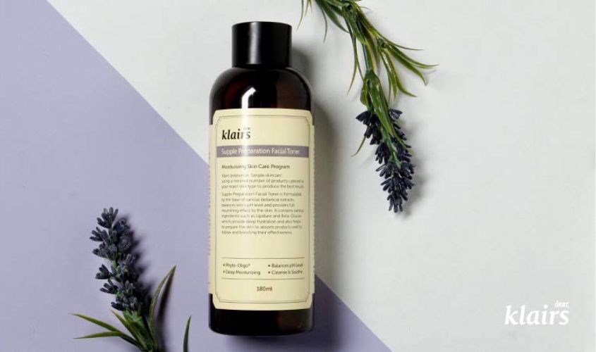 Toner dưỡng ẩm và làm mềm da Klairs Supple Preparation Facial 180 ml Toner dưỡng ẩm và làm mềm da Klairs Supple Preparation Facial 180 ml