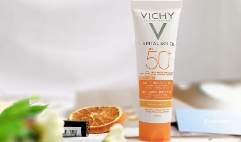 Kem chống nắng ngăn ngừa sạm nám, lão hoá Vichy Ideal Soleil SPF 50+ PA++++ 50 ml Kem chống nắng ngăn ngừa sạm nám, lão hoá Vichy Ideal Soleil SPF 50+ PA++++ 50 ml