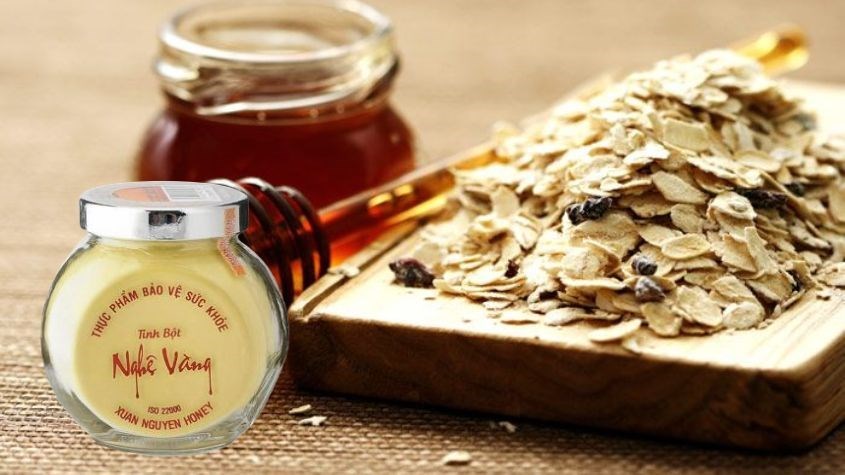 Mặt nạ từ yến mạch và tinh bột nghệ vàng Xuân Nguyên hũ 75g