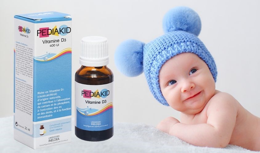 Siro Pediakid Vitamin D3 phát triển xương và răng 20 ml