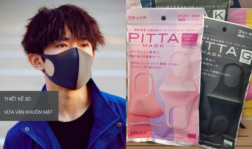 Khẩu trang Pitta được ưa chuộng bởi thiết kế và màu sắc trẻ trung
