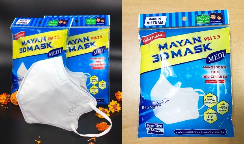 Khẩu trang Mayan lọc được các bụi mịn nhờ màng lọc N95