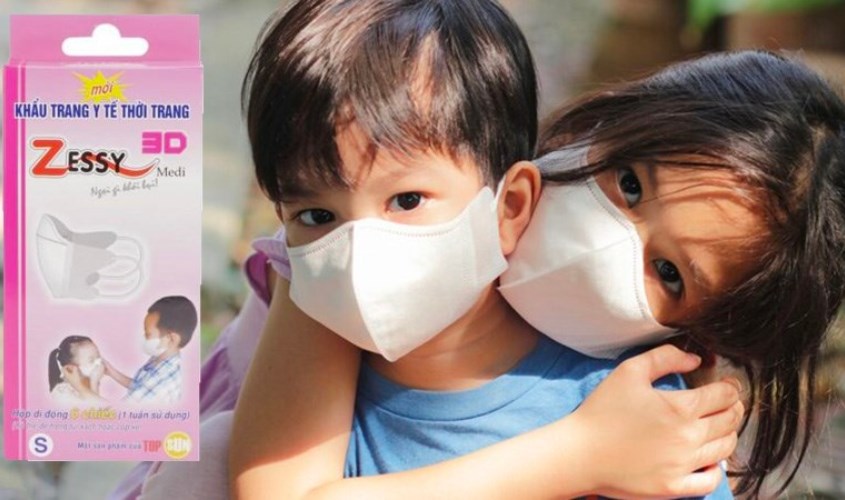 Sử dụng khẩu trang để đảm bảo sức khỏe cho bé
