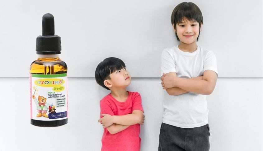 Siro Fitobimbi bổ sung D3+K2 giảm nguy cơ còi xương 30 ml giúp bé cao lớn hơn