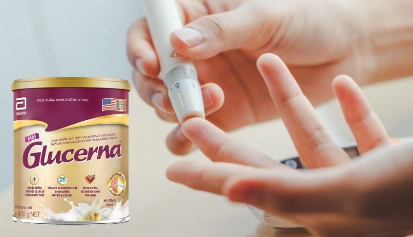 Sữa bột Abbott Glucerna hương vani 400g chứa hàm lượng vitamin K2 khá cao, dành riêng cho người bị đái tháo đường