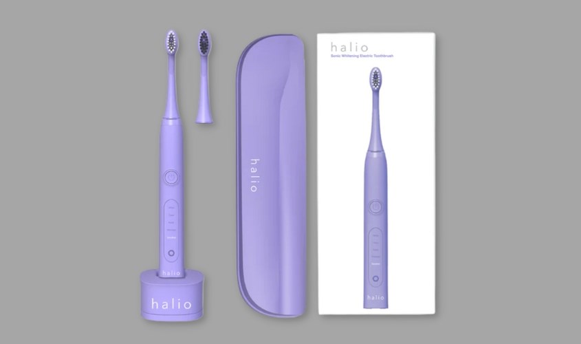 Bàn chải điện Halio Sonic Whitening Pro White (Tặng 1 đầu bàn chải)