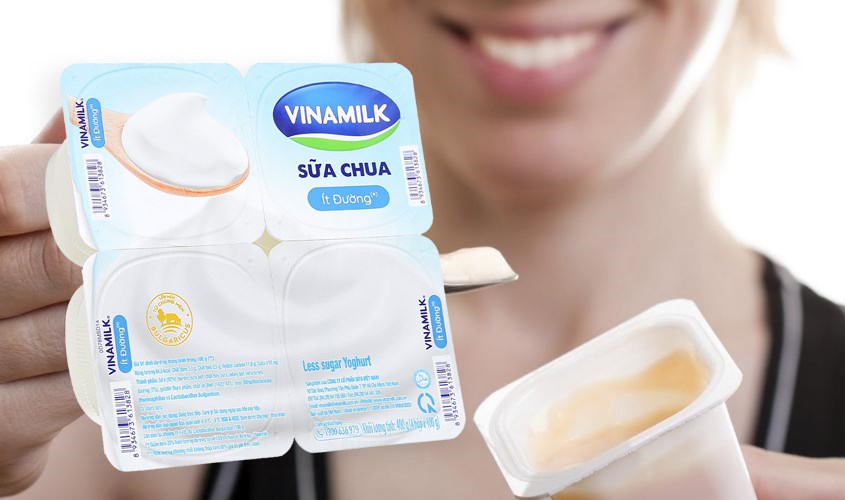 Sữa chua ăn Vinamilk Ít đường Sữa chua ăn Vinamilk Ít đường
