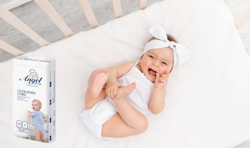 Bỉm Angel với thiết kế mỏng nhẹ chỉ khoảng 2mm