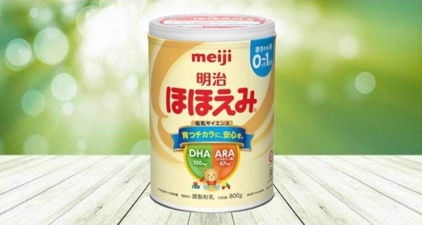 Sữa bột nội địa Nhật Meiji Hohoemi Milk vị nhạt thanh 800g (0 - 12 tháng)